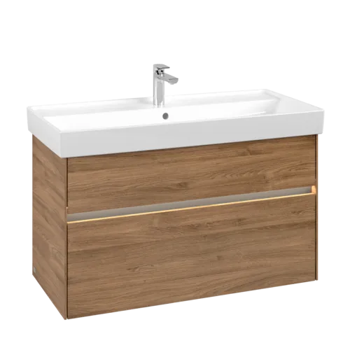 VILLEROY BOCH Toaletní skříňka Collaro, s osvětlením, 2 výsuvy, 954 x 546 x 444 mm, dub Kansas #C011B0RH