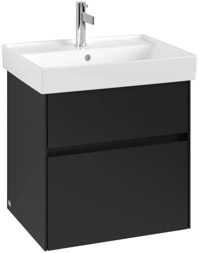 VILLEROY BOCH Toaletní skříňka Collaro, 2 výsuvy, 554 x 546 x 444 mm, Volcano Black #C00800VL