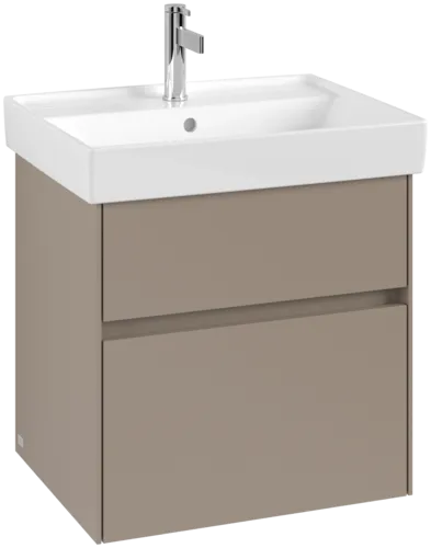 VILLEROY BOCH Toaletní skříňka Collaro, 2 výsuvy, 554 x 546 x 444 mm, taupe #C00800VM