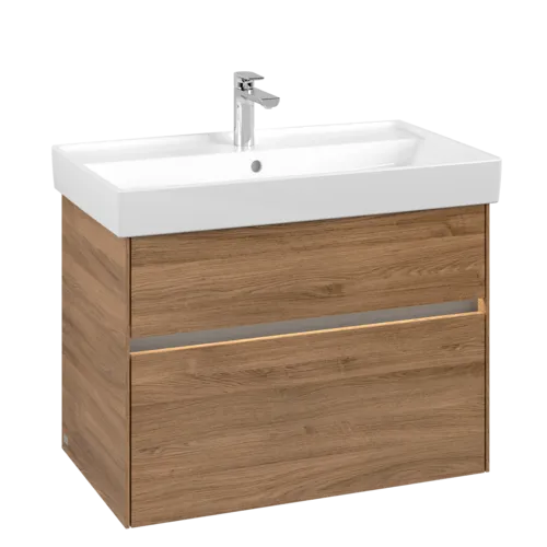 VILLEROY BOCH Umyvadlová skříňka Collaro, s osvětlením, 2 výsuvy, 754 x 546 x 444 mm, dub Kansas #C010B0RH