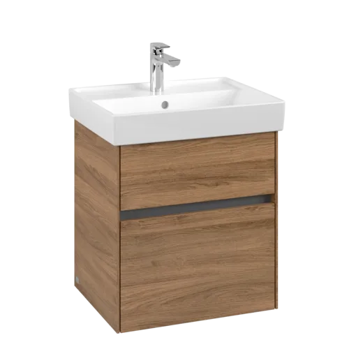 VILLEROY BOCH Toaletní skříňka Collaro, 2 výsuvy, 510 x 546 x 414 mm, dub Kansas #C00700RH