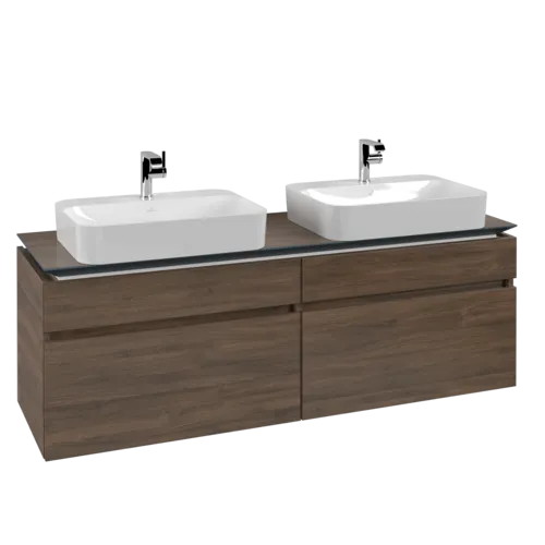 VILLEROY BOCH Legato toaletní skříňka, 4 výsuvy, 1600 x 550 x 500 mm, Arizona Oak / Arizona Oak #B76800VH