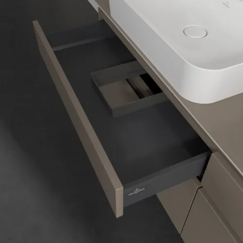 VILLEROY BOCH Legato toaletní skříňka, 4 výsuvy, 1600 x 550 x 500 mm, Truffle Grey / Truffle Grey #B76800VG, obrázek 7
