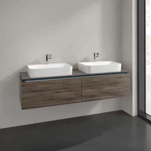 VILLEROY BOCH Legato toaletní skříňka, 2 výsuvy, 1600 x 380 x 500 mm, Kamenný dub / Kamenný dub #B76700RK, obrázek 2