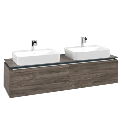 VILLEROY BOCH Legato toaletní skříňka, 2 výsuvy, 1600 x 380 x 500 mm, Kamenný dub / Kamenný dub #B76700RK