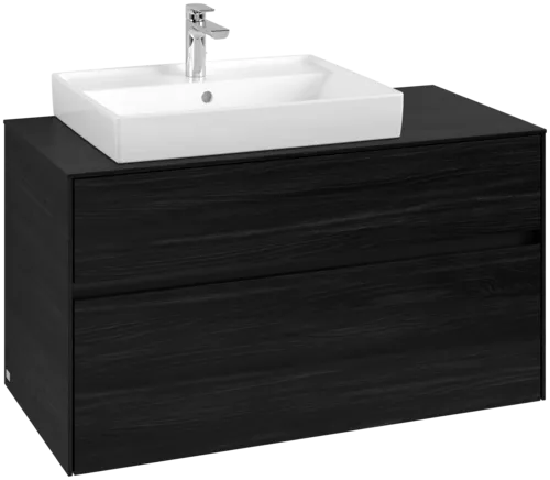 VILLEROY BOCH Toaletní skříňka Collaro, 2 výsuvy, 1000 x 548 x 500 mm, černý dub / černý dub #C01700AB