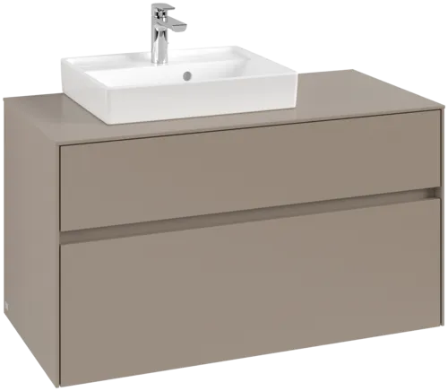 VILLEROY BOCH Toaletní skříňka Collaro, 2 výsuvy, 1000 x 548 x 500 mm, taupe / taupe #C01400VM