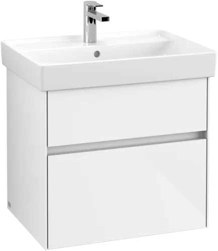 VILLEROY BOCH Toaletní skříňka Collaro, s osvětlením, 2 výsuvy, 604 x 546 x 444 mm, lesklá bílá #C009B0DH