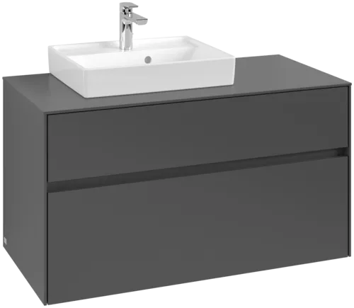 VILLEROY BOCH Collaro toaletní skříňka, 2 výsuvy, 1000 x 548 x 500 mm, grafit / grafit #C01400VR