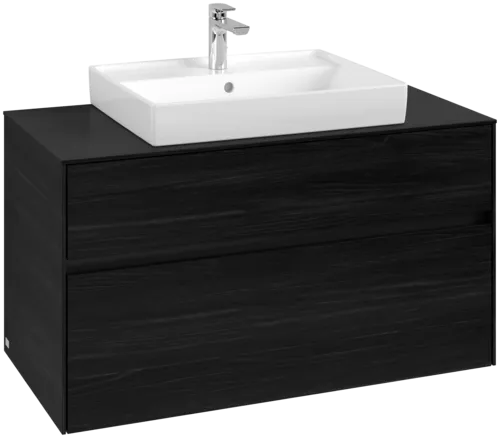 VILLEROY BOCH Toaletní skříňka Collaro, 2 výsuvy, 1000 x 548 x 500 mm, černý dub / černý dub #C01900AB