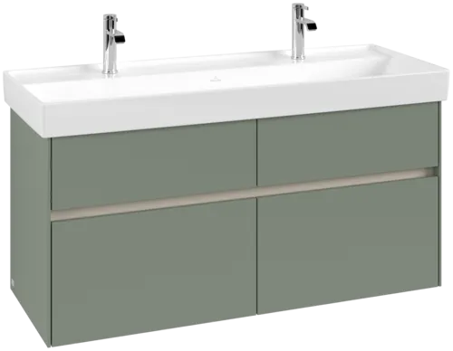VILLEROY BOCH Toaletní skříňka Collaro, 4 výsuvy, 1154 x 546 x 444 mm, jemně zelená #C01200AF