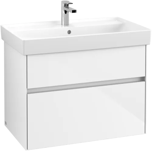 VILLEROY BOCH Toaletní skříňka Collaro, s osvětlením, 2 výsuvy, 754 x 546 x 444 mm, lesklá bílá #C010B0DH