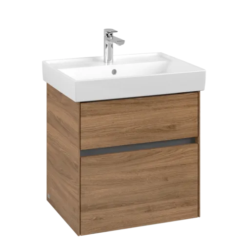 VILLEROY BOCH Toaletní skříňka Collaro, 2 výsuvy, 554 x 546 x 444 mm, dub Kansas #C00800RH