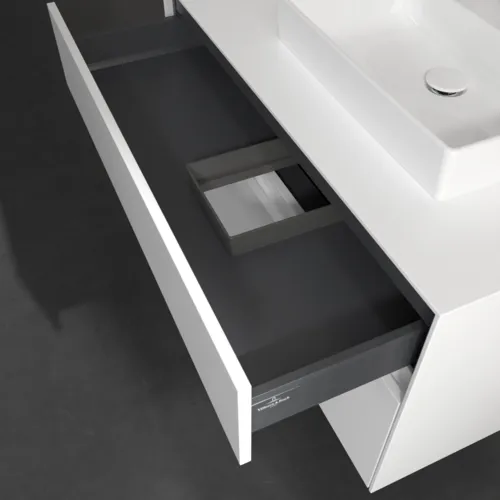 VILLEROY BOCH Collaro toaletní skříňka, 2 výsuvy, 1000 x 548 x 500 mm, bílá matná / bílá matná #C01500MS, obrázek 7