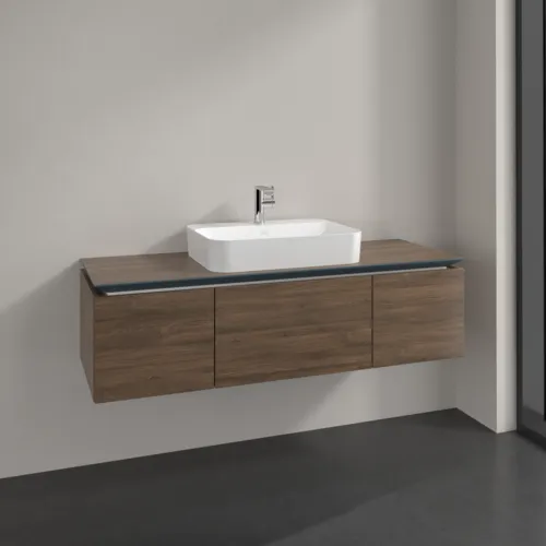 VILLEROY BOCH Legato toaletní skříňka, 3 výsuvy, 1400 x 380 x 500 mm, Arizona Oak / Arizona Oak #B75900VH, obrázek 2
