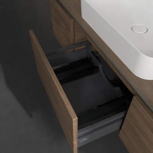 VILLEROY BOCH Legato toaletní skříňka, 3 výsuvy, 1400 x 380 x 500 mm, Arizona Oak / Arizona Oak #B75900VH, obrázek 6