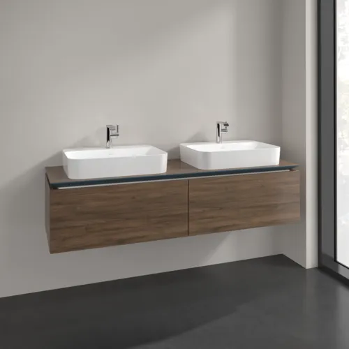 VILLEROY BOCH Legato toaletní skříňka, 2 výsuvy, 1600 x 380 x 500 mm, Arizona Oak / Arizona Oak #B76700VH, obrázek 2