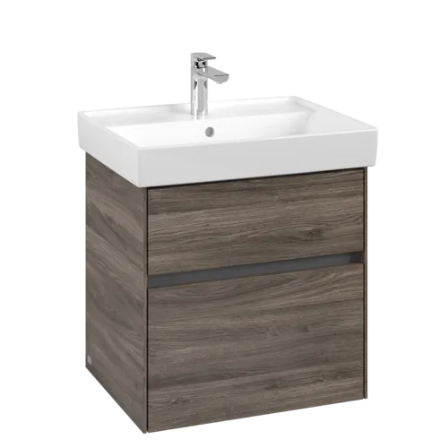 VILLEROY BOCH Toaletní skříňka Collaro, 2 výsuvy, 554 x 546 x 444 mm, dub kamenný #C00800RK