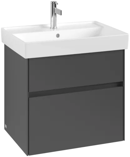 VILLEROY BOCH Toaletní skříňka Collaro, 2 výsuvy, 604 x 546 x 444 mm, grafitová barva #C00900VR