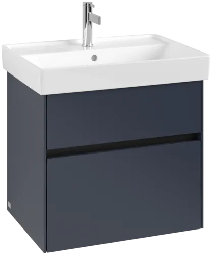 VILLEROY BOCH Toaletní skříňka Collaro, 2 výsuvy, 604 x 546 x 444 mm, Marine Blue #C00900VQ