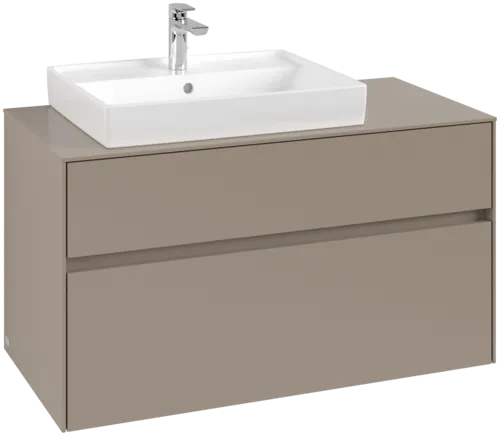 VILLEROY BOCH Toaletní skříňka Collaro, 2 výsuvy, 1000 x 548 x 500 mm, taupe / taupe #C01700VM