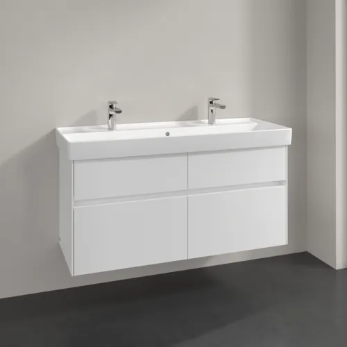 VILLEROY BOCH Toaletní skříňka Collaro, 4 výsuvy, 1154 x 546 x 444 mm, lesklá bílá #C01200DH, obrázek 2