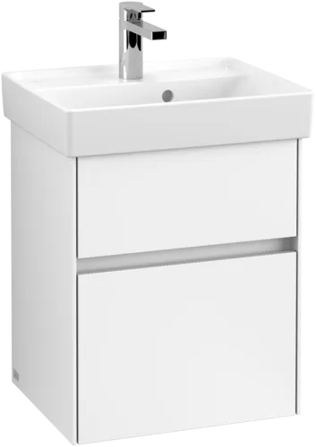 VILLEROY BOCH Toaletní skříňka Collaro, 2 výsuvy, 460 x 546 x 374 mm, bílá matná #C00600MS