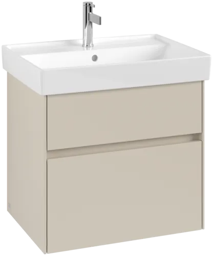 VILLEROY BOCH Toaletní skříňka Collaro, 2 výsuvy, 604 x 546 x 444 mm, kašmírově šedá #C00900VN