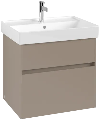 VILLEROY BOCH Toaletní skříňka Collaro, 2 výsuvy, 604 x 546 x 444 mm, taupe #C00900VM