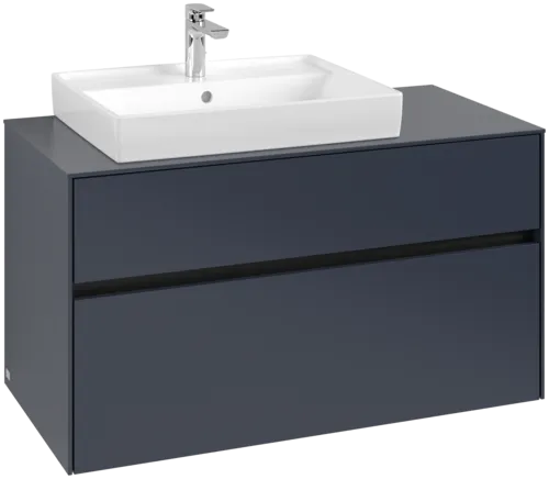 VILLEROY BOCH Toaletní skříňka Collaro, 2 výsuvy, 1000 x 548 x 500 mm, Marine Blue / Marine Blue #C01700VQ