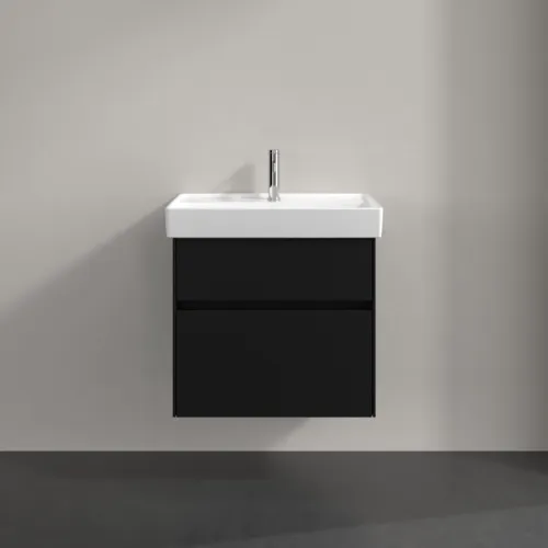 VILLEROY BOCH Toaletní skříňka Collaro, 2 výsuvy, 604 x 546 x 444 mm, Volcano Black #C00900VL, obrázek 3