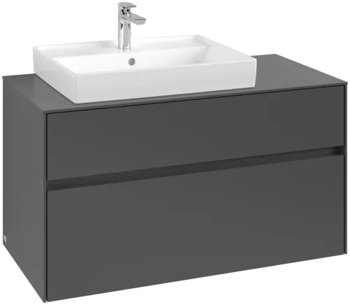 VILLEROY BOCH Collaro toaletní skříňka, 2 výsuvy, 1000 x 548 x 500 mm, grafit / grafit #C01700VR