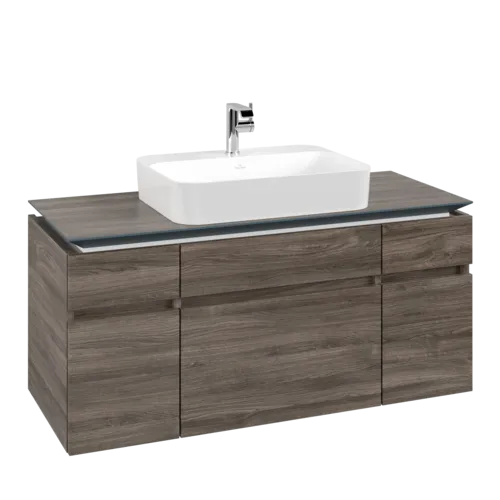 VILLEROY BOCH Legato toaletní skříňka, 5 výsuvů, 1200 x 550 x 500 mm, Kamenný dub / Kamenný dub #B75800RK