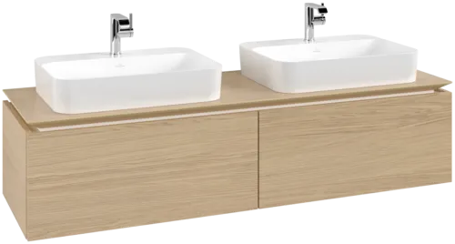 VILLEROY BOCH Legato toaletní skříňka, 2 výsuvy, 1600 x 380 x 500 mm, severský dub / severský dub #B76700VJ