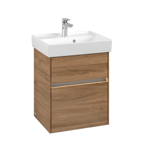 VILLEROY BOCH Umyvadlová skříňka Collaro, s osvětlením, 2 výsuvy, 460 x 546 x 374 mm, dub Kansas #C006B0RH