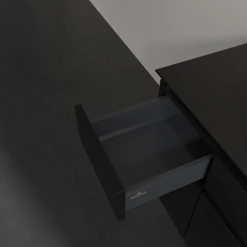 VILLEROY BOCH Legato toaletní skříňka, 5 výsuvů, 1200 x 550 x 500 mm, černý matný lak / černý matný lak #B75800PD, obrázek 7