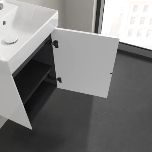 VILLEROY BOCH Toaletní skříňka Collaro, 1 dvířka, 410 x 546 x 344 mm, lesklá bílá #C00501DH, obrázek 8
