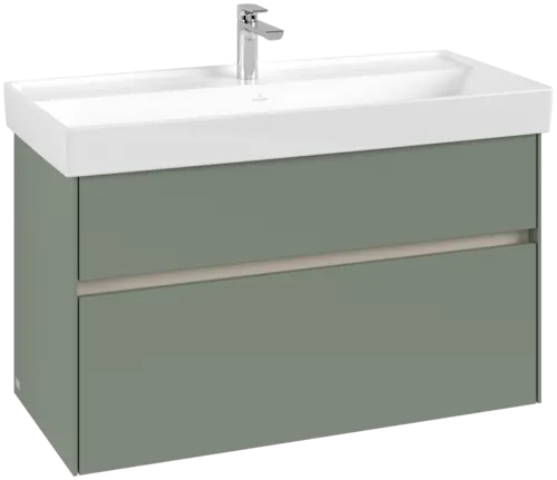 VILLEROY BOCH Toaletní skříňka Collaro, 2 výsuvy, 954 x 546 x 444 mm, jemně zelená #C01100AF