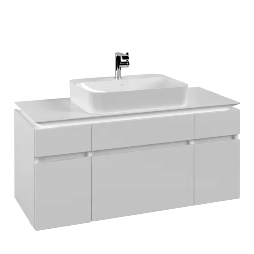 VILLEROY BOCH Legato toaletní skříňka, 5 výsuvů, 1200 x 550 x 500 mm, bílá matná / bílá matná #B75800MS