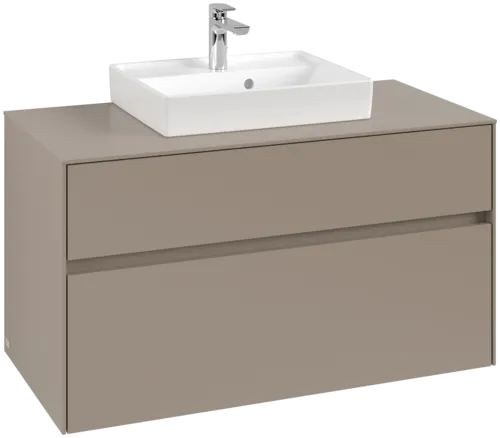 VILLEROY BOCH Toaletní skříňka Collaro, 2 výsuvy, 1000 x 548 x 500 mm, taupe / taupe #C01600VM