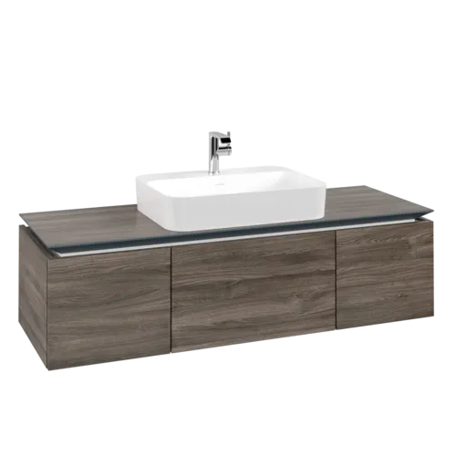 VILLEROY BOCH Legato toaletní skříňka, 3 výsuvy, 1400 x 380 x 500 mm, Kamenný dub / Kamenný dub #B75900RK