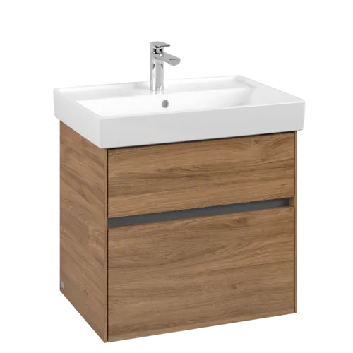 VILLEROY BOCH Toaletní skříňka Collaro, 2 výsuvy, 604 x 546 x 444 mm, dub Kansas #C00900RH