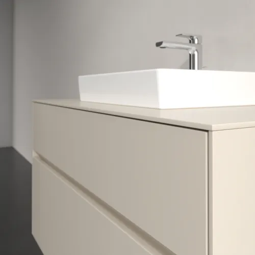 VILLEROY BOCH Toaletní skříňka Collaro, 2 výsuvy, 1000 x 548 x 500 mm, Cashmere Grey / Cashmere Grey #C01600VN, obrázek 5