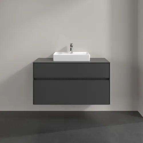 VILLEROY BOCH Collaro toaletní skříňka, 2 výsuvy, 1000 x 548 x 500 mm, grafit / grafit #C01600VR, obrázek 3