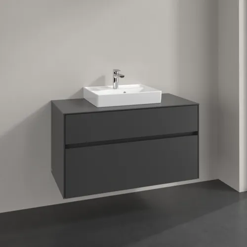 VILLEROY BOCH Collaro toaletní skříňka, 2 výsuvy, 1000 x 548 x 500 mm, grafit / grafit #C01600VR, obrázek 2