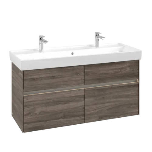 VILLEROY BOCH Toaletní skříňka Collaro, s osvětlením, 4 výsuvy, 1154 x 546 x 444 mm, dub kamenný #C012B0RK