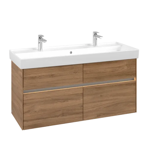 VILLEROY BOCH Toaletní skříňka Collaro, s osvětlením, 4 výsuvy, 1154 x 546 x 444 mm, dub Kansas #C012B0RH