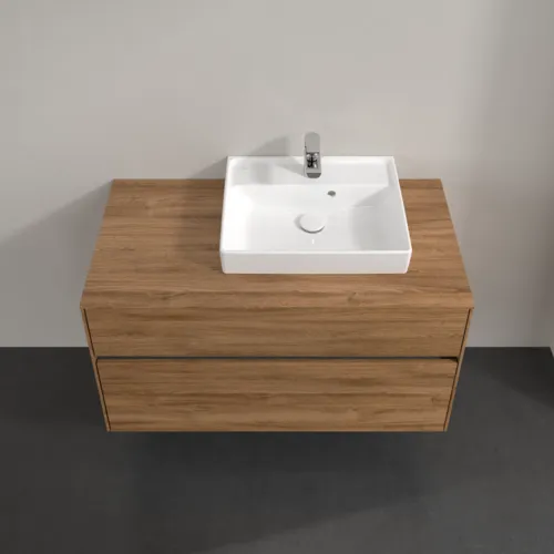 VILLEROY BOCH Toaletní skříňka Collaro, 2 výsuvy, 1000 x 548 x 500 mm, dub Kansas #C01500RH, obrázek 4