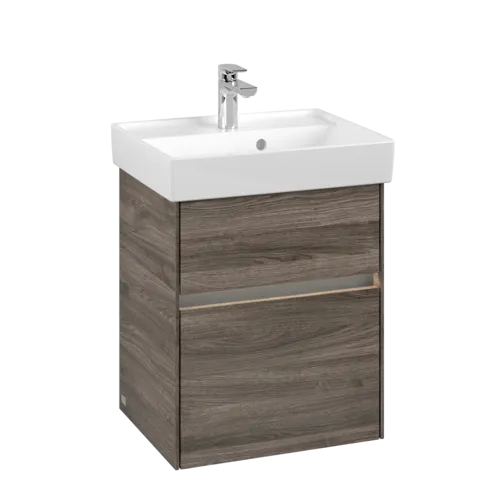 VILLEROY BOCH Umyvadlová skříňka Collaro, s osvětlením, 2 výsuvy, 460 x 546 x 374 mm, dub kamenný #C006B0RK
