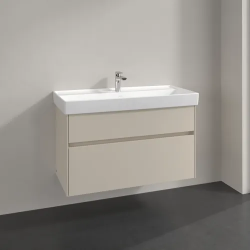 VILLEROY BOCH Toaletní skříňka Collaro, 2 výsuvy, 954 x 546 x 444 mm, kašmírově šedá #C01100VN, obrázek 2